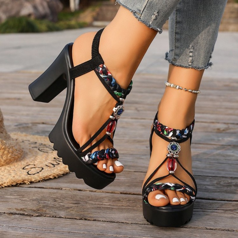 Square Toe Mule - 2026 New Summer Style Women's Ethnic
