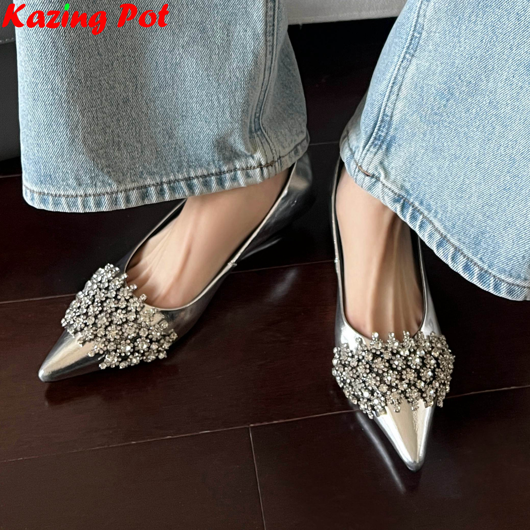 Krazing Pot Cow Leather Pointe - Women Shoes Luxury Brand บทวิจารณ์และราคา