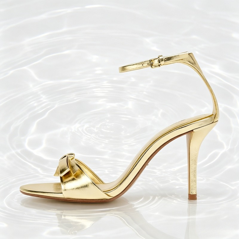 Elegant Golden Bow Brand High  - Women Shoes Branded บทวิจารณ์และราคา