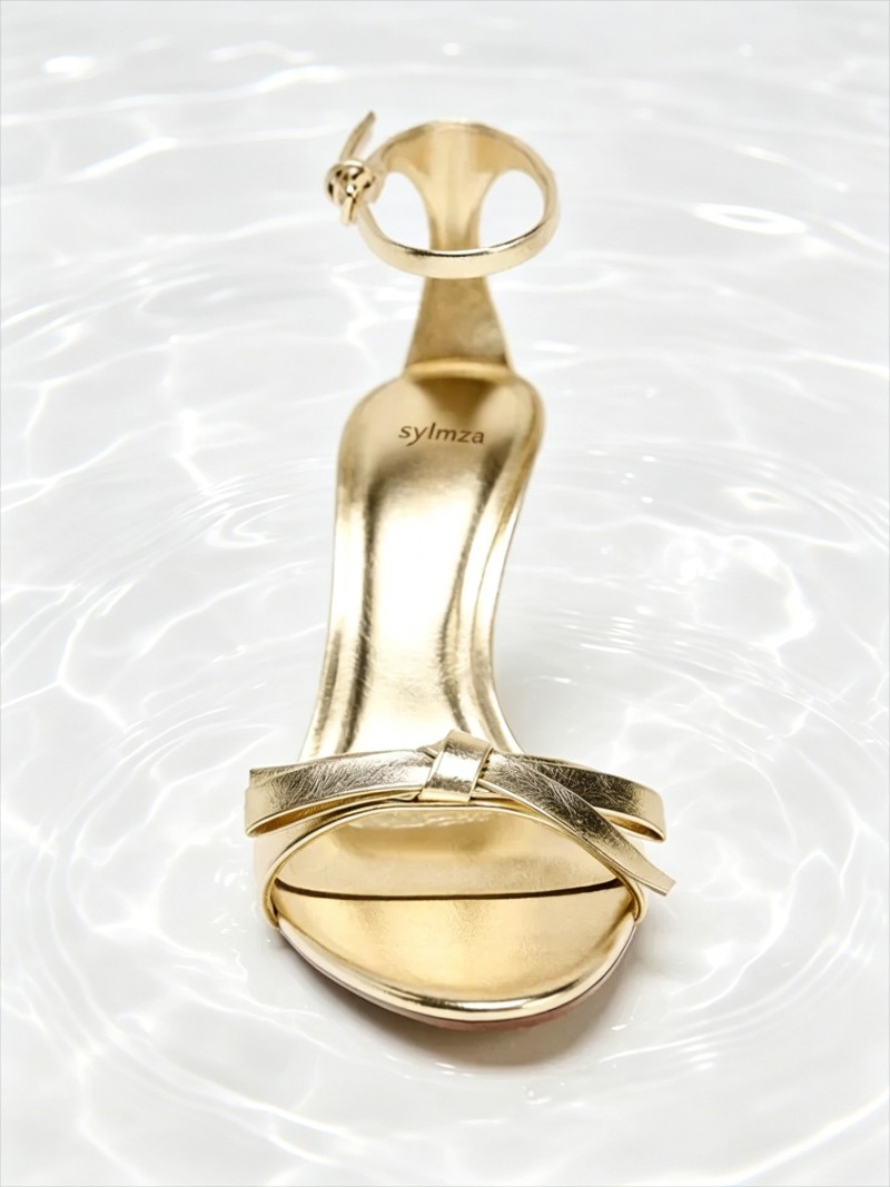 Elegant Golden Bow Brand High  - Women Shoes Branded บทวิจารณ์และราคา