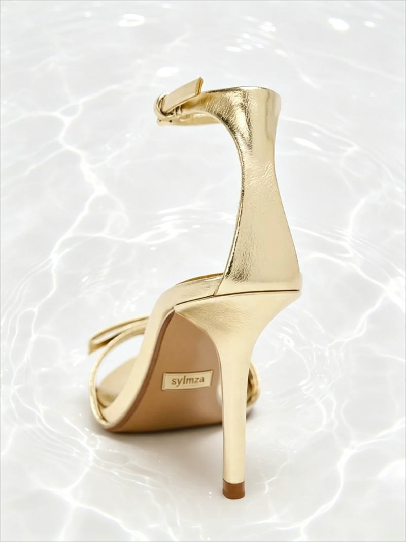 Elegant Golden Bow Brand High  - Women Shoes Branded บทวิจารณ์และราคา