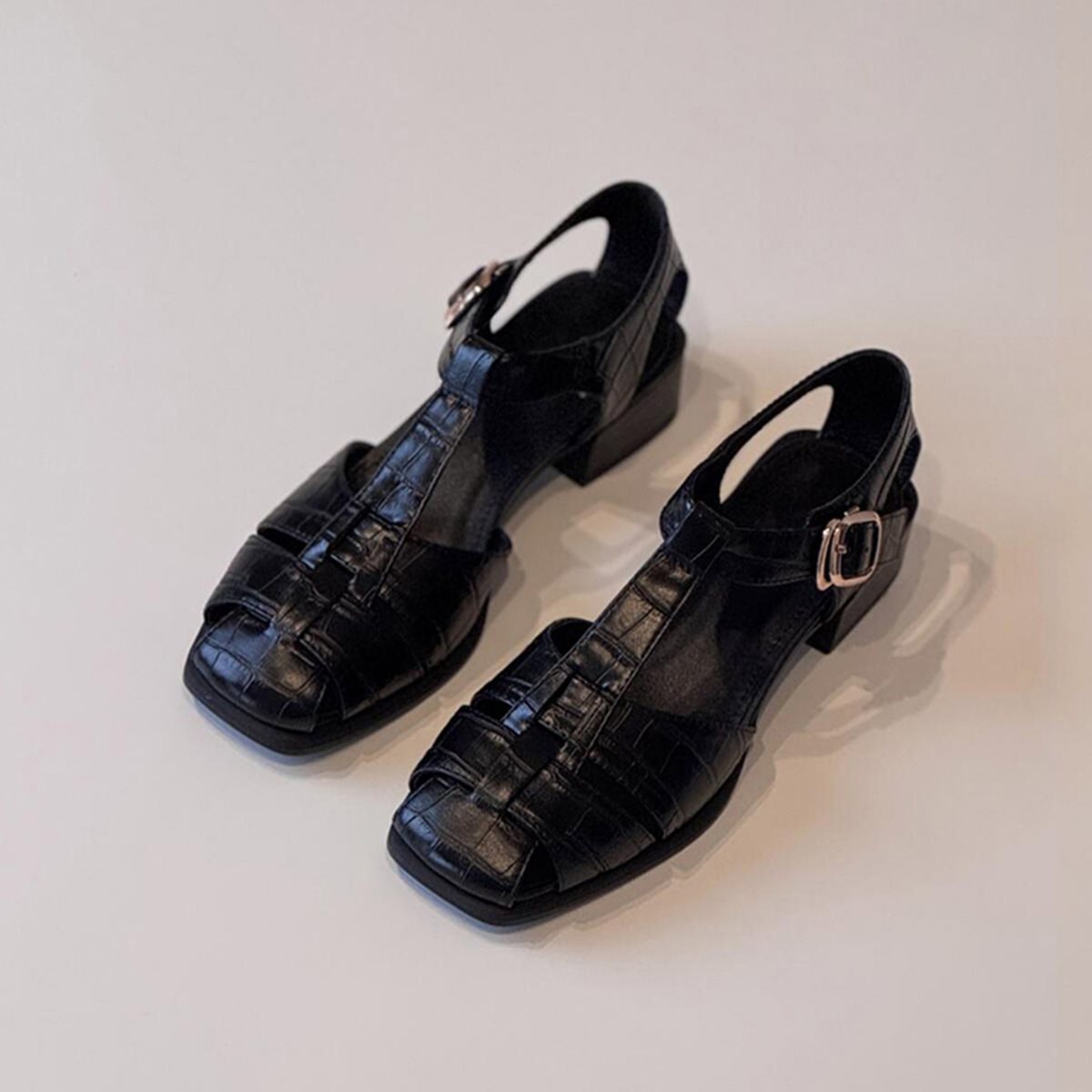 Women's Sandals Summer New Fas - Square Toe Mule บทวิจารณ์และราคา