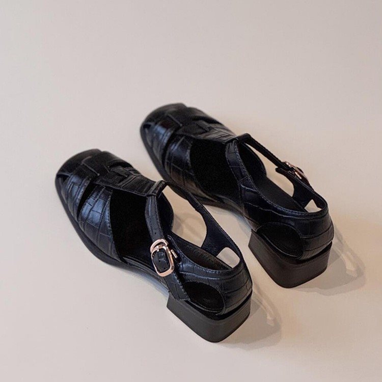 Women's Sandals Summer New Fas - Square Toe Mule บทวิจารณ์และราคา