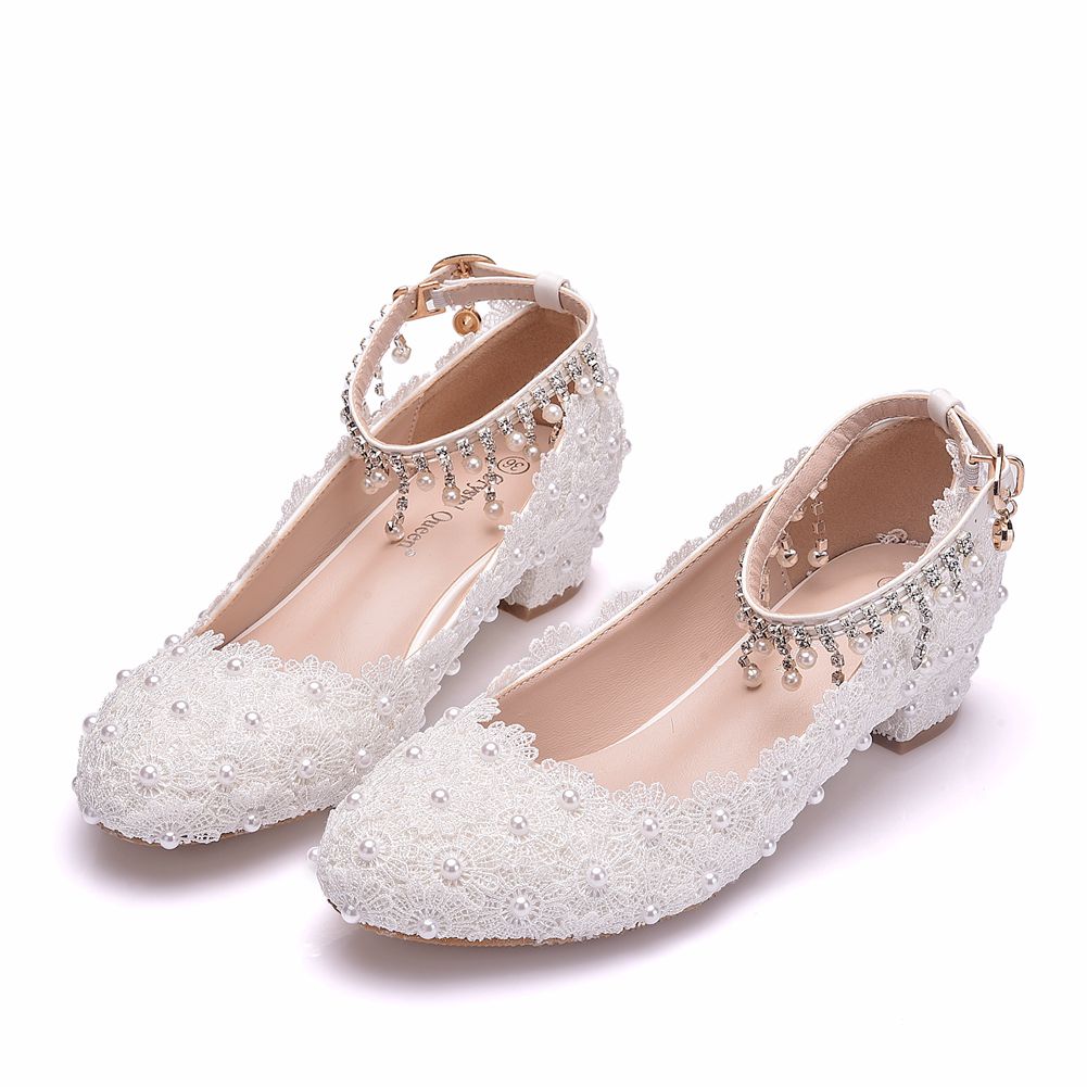 Women's Closed Toe Low Chunky  - Ankle Strap Heels บทวิจารณ์และราคา