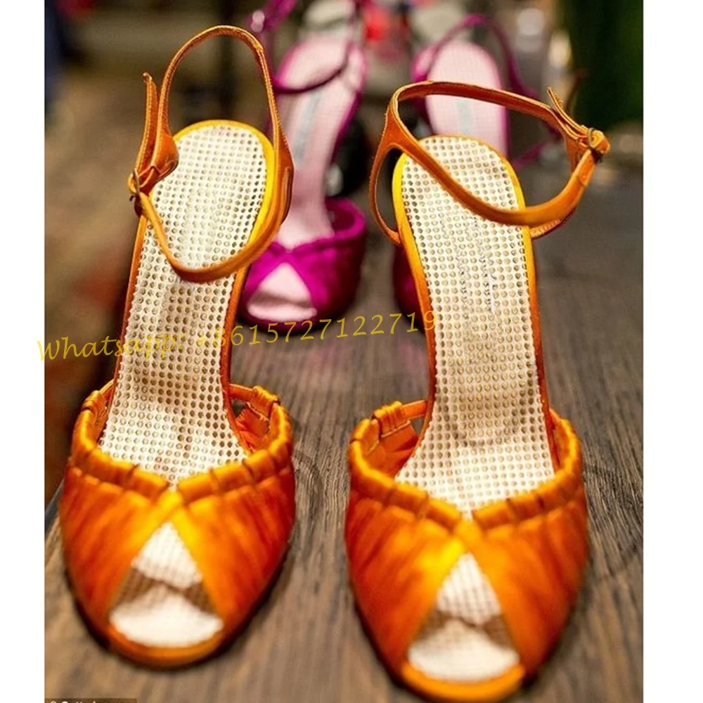 Orange Weave Cross Sandals Wit - Women Shoes Branded บทวิจารณ์และราคา