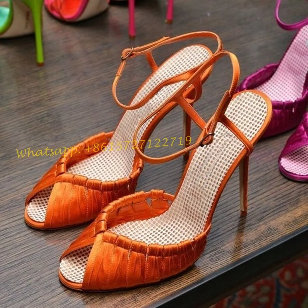 Orange Weave Cross Sandals Wit - Women Shoes Branded บทวิจารณ์และราคา
