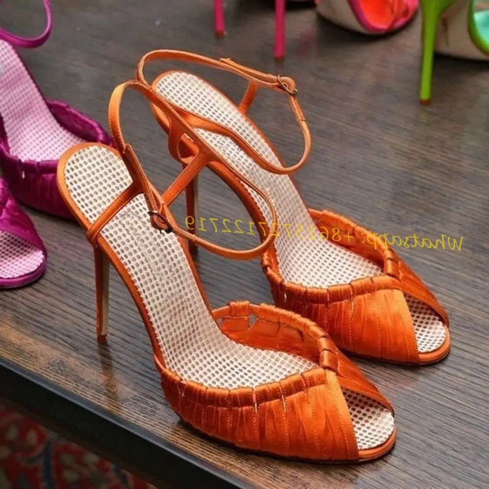 Orange Weave Cross Sandals Wit - Women Shoes Branded บทวิจารณ์และราคา