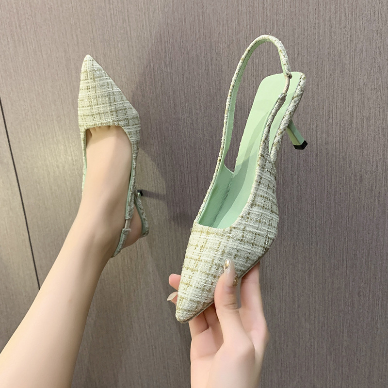 Brand Designer Slingbacks High - Women'S Shoes Size 40 In Us บทวิจารณ์และราคา