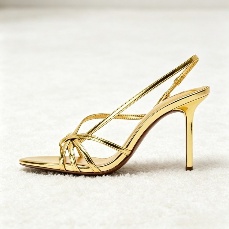 Sexy Open-toe Narrow-Band High - Women Shoes Branded บทวิจารณ์และราคา