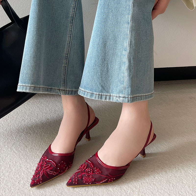 2026 Elegant Slingback Sandals - Women Shoes Branded บทวิจารณ์และราคา