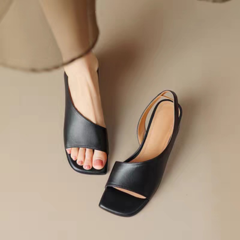 Square Toe Open Toe Sandals Wo - Square Toe Mule บทวิจารณ์และราคา