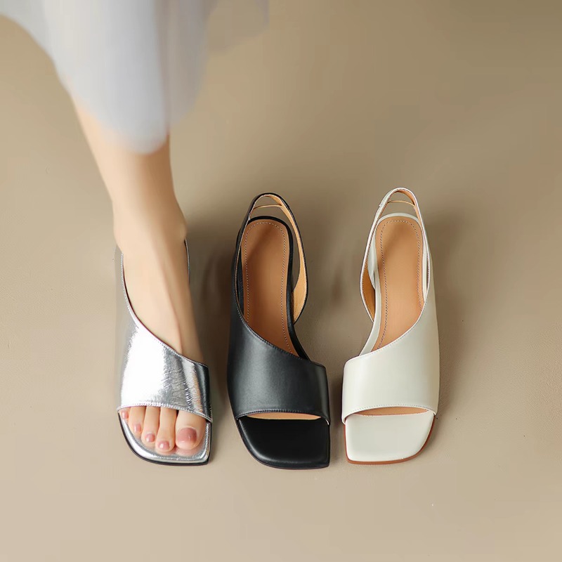 Square Toe Open Toe Sandals Wo - Square Toe Mule บทวิจารณ์และราคา