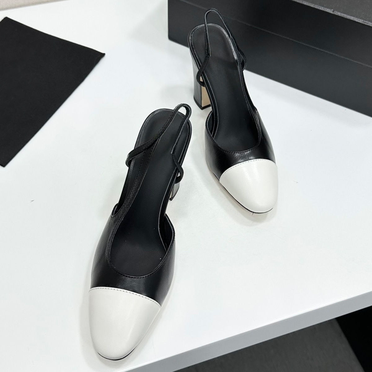2026 Women's Two-Tone Slingbac - Square Toe Mule บทวิจารณ์และราคา