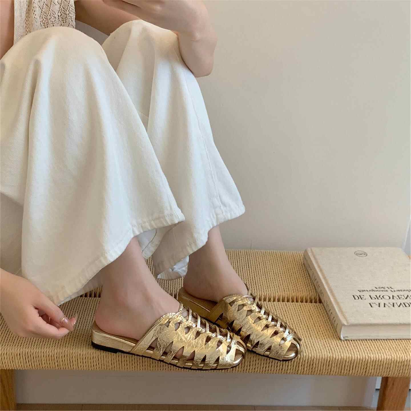 luxury brand Handmade Weaving  - Women Shoes Luxury Brand บทวิจารณ์และราคา
