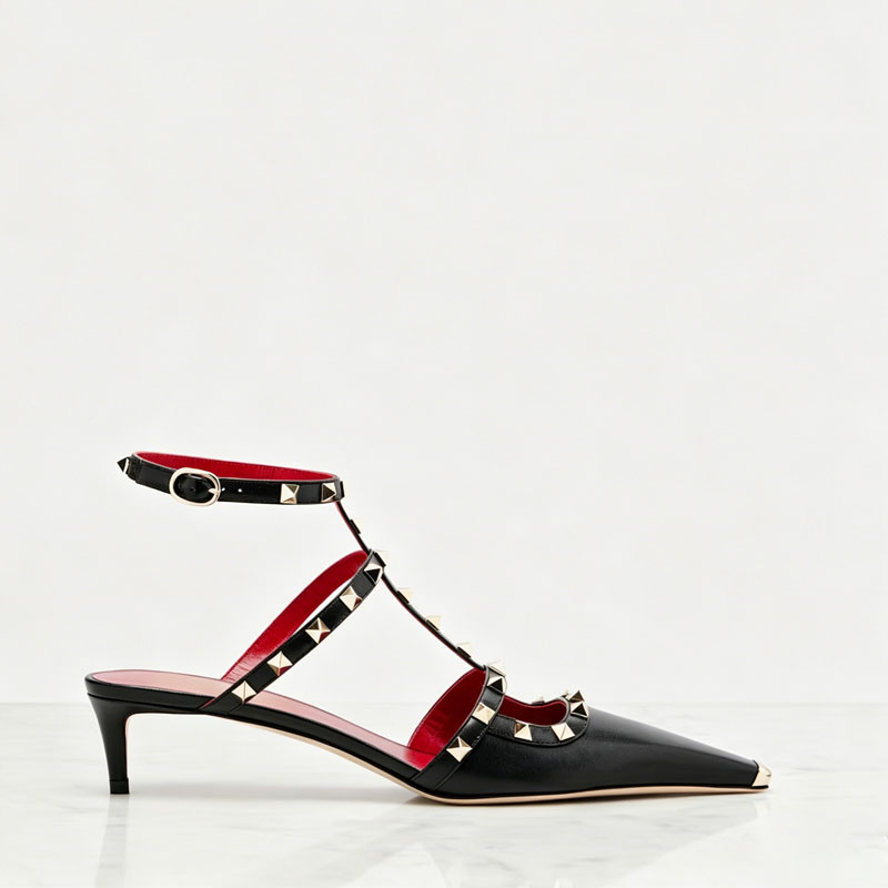 2026 Women's Rivet Low Heel Sq - Square Toe Mule บทวิจารณ์และราคา