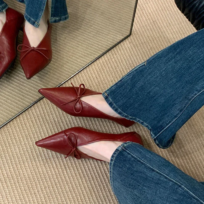 New Designer Pointed Toe Low H - Women Shoes Branded บทวิจารณ์และราคา