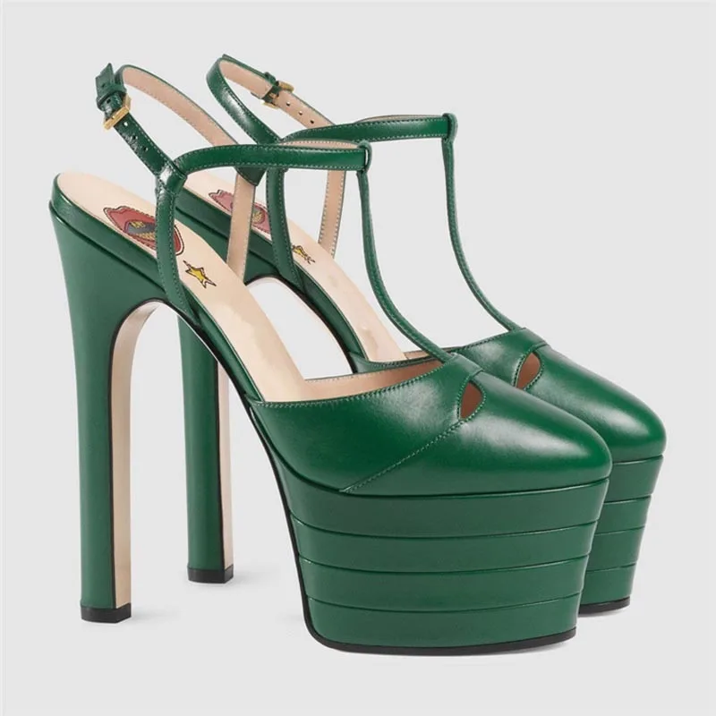 2026 Women's Round Head Sandal - Ankle Strap Heels บทวิจารณ์และราคา