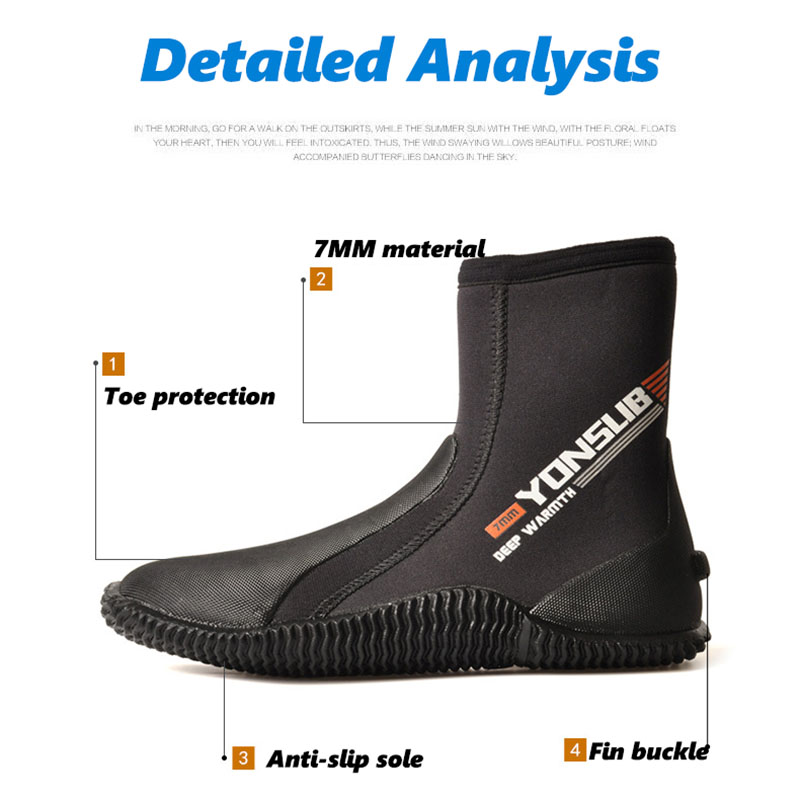 7MM Neoprene Diving Boots High - Women'S Shoes Professional บทวิจารณ์และราคา