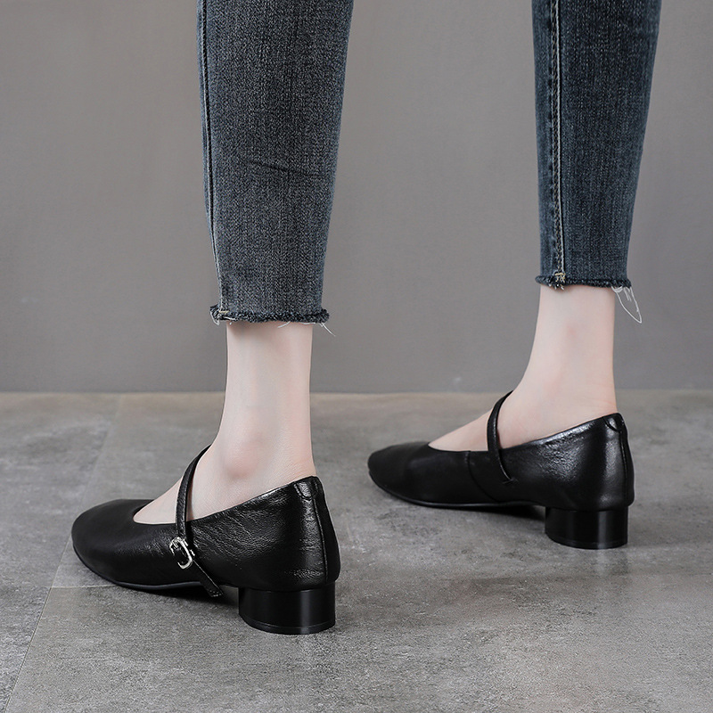 3cm Genuine Leather Hollow Rub - Women Shoes Branded บทวิจารณ์และราคา