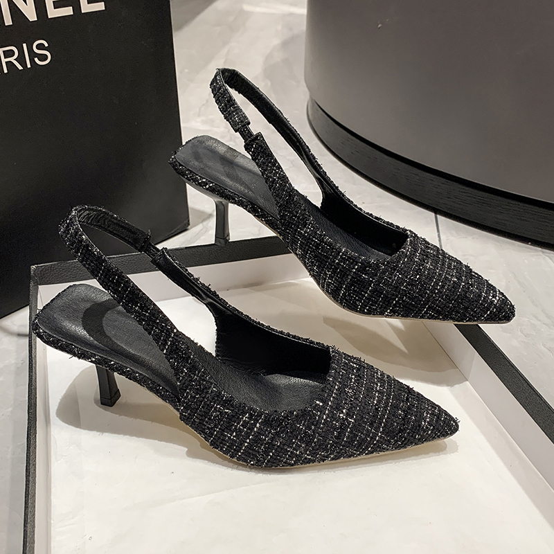 Brand Designer Slingbacks High - Women Shoes Branded บทวิจารณ์และราคา