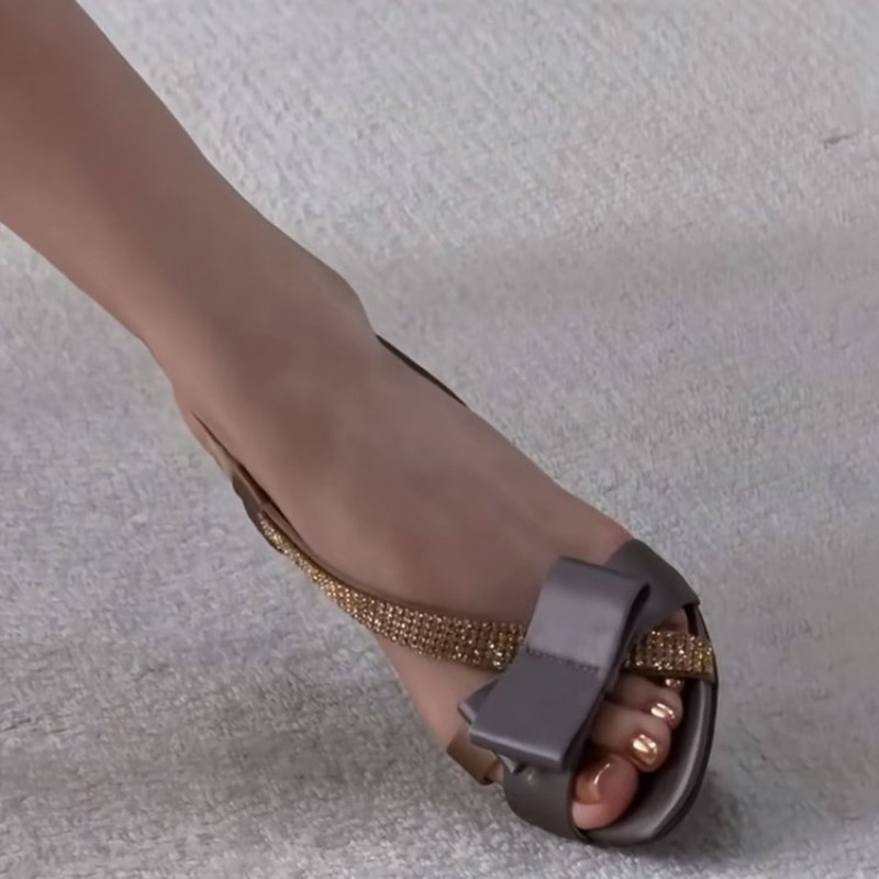 Stiletto Sandals Women Bow-Kno - Ankle Strap Heels บทวิจารณ์และราคา