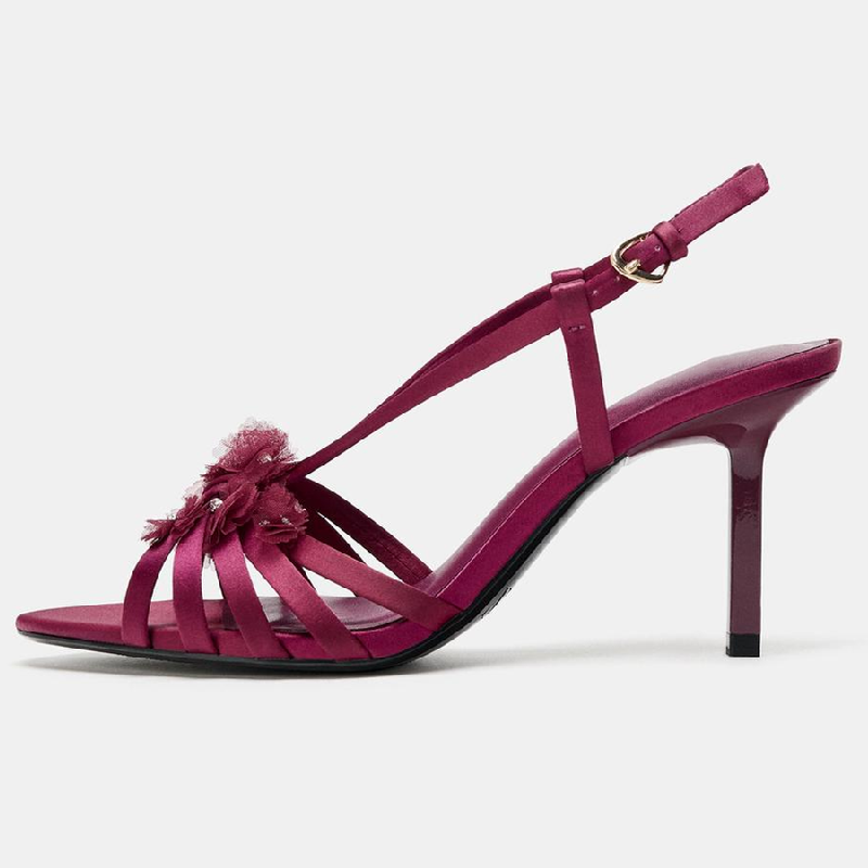 Satin Flower Brand Women Sanda - Women Shoes Luxury Brand บทวิจารณ์และราคา